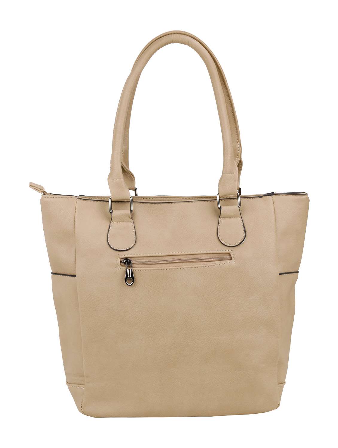 beige polyester handbag - 12905424 -  Standard Image - 1