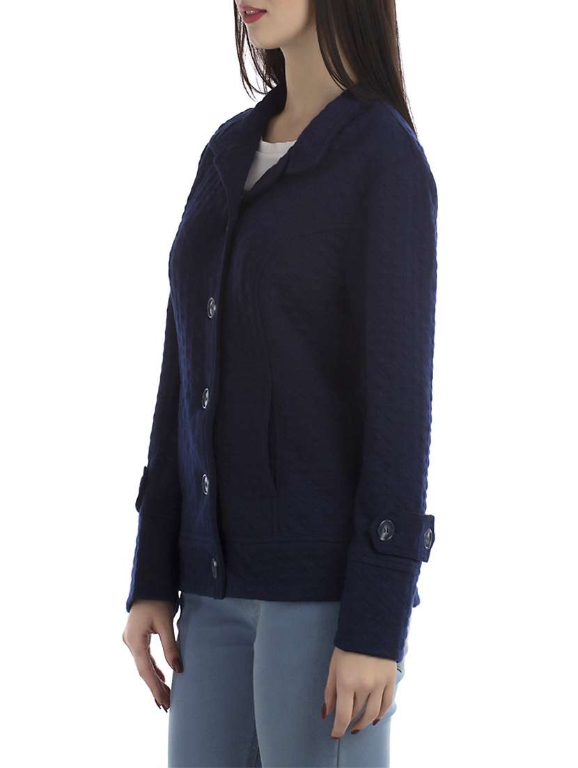 navy blue woolen jacket - 12906172 -  Standard Image - 1