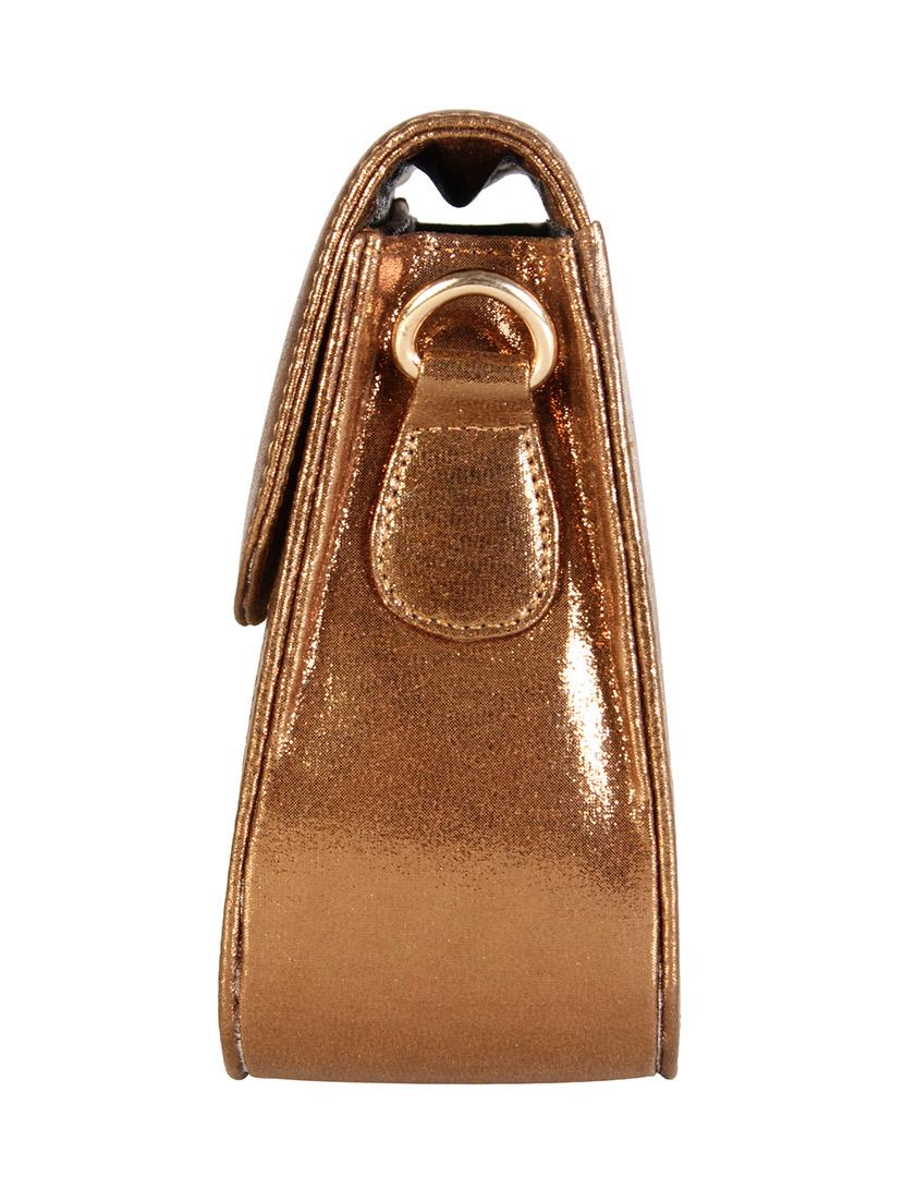 embellished gold leatherette sling bag - 12906291 - Standard Image - 4