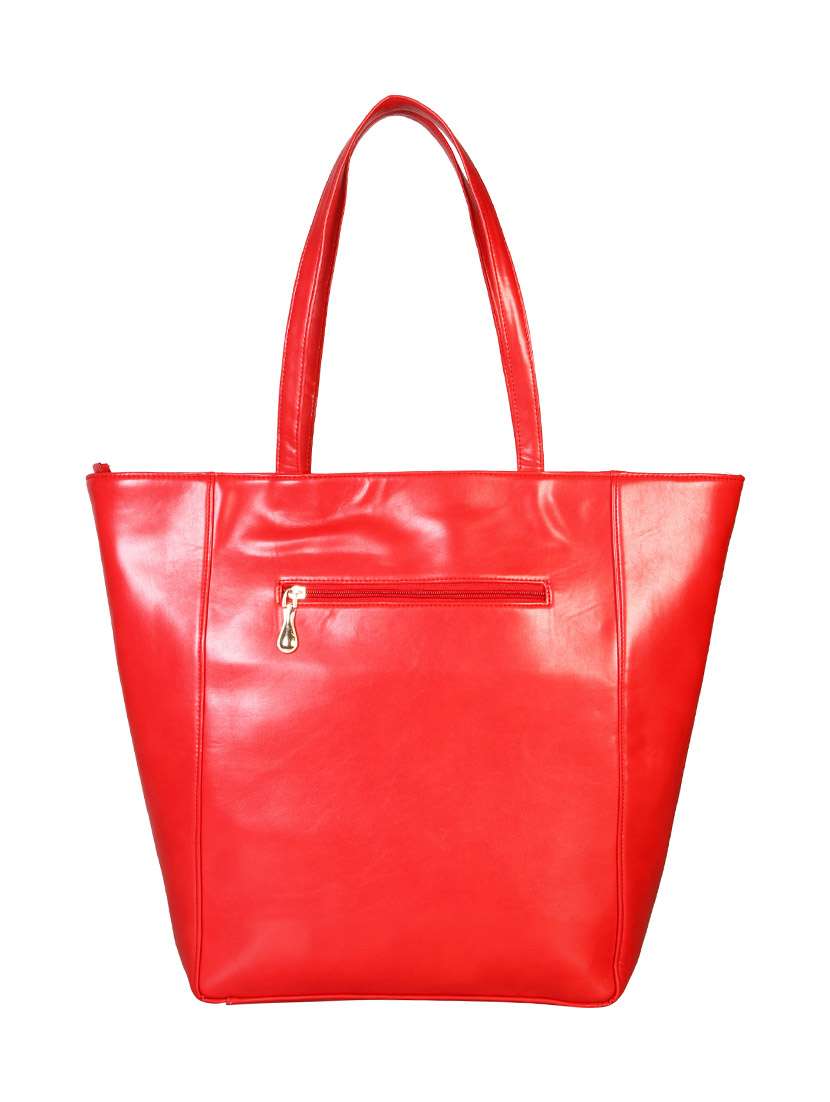 red leatherette handbag - 12906305 -  Standard Image - 1