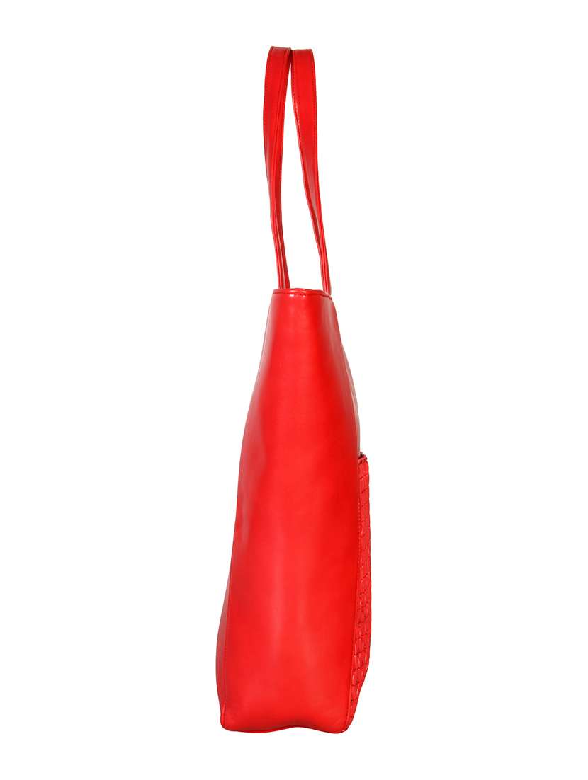 red leatherette handbag - 12906305 -  Standard Image - 4