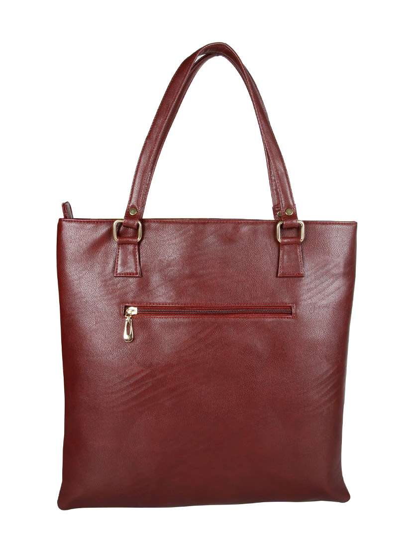 brown leatherette handbag - 12906307 -  Standard Image - 1