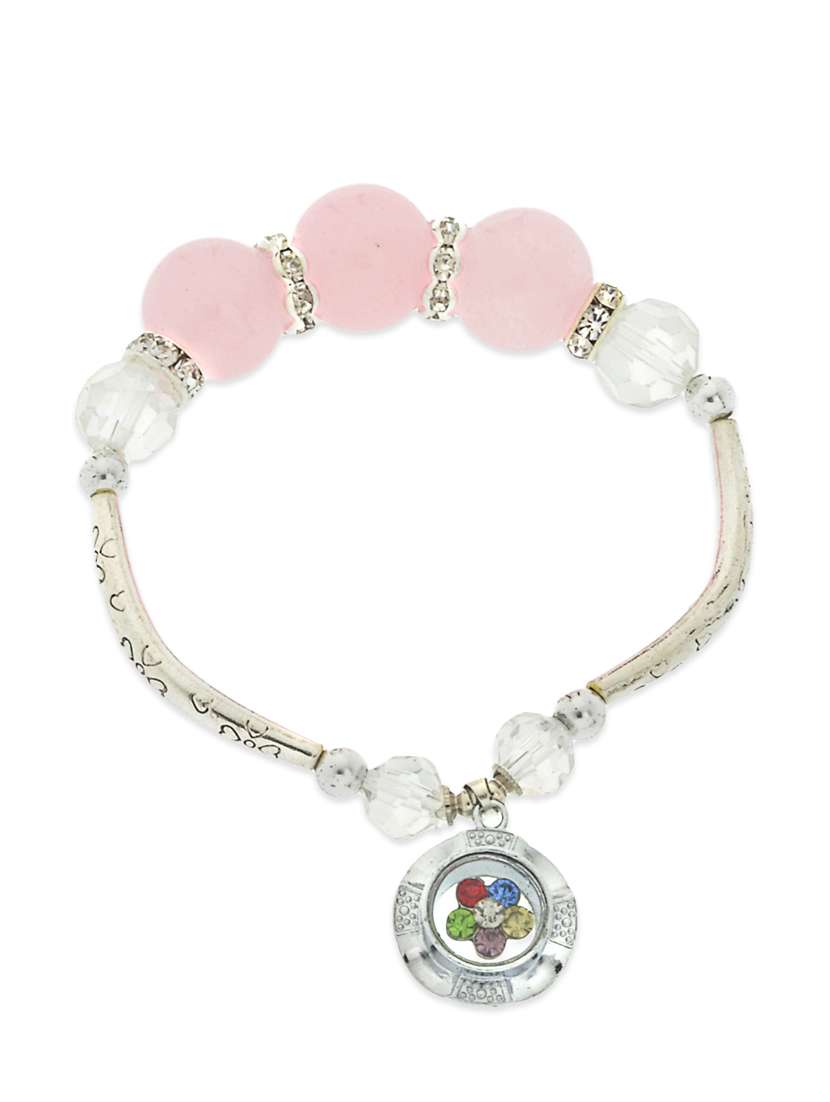 crystal collection beautiful silver bracelet for women