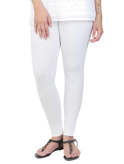 white cotton leggings - 12911991 - Standard Image - 0