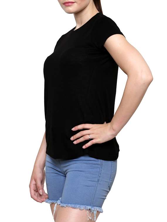 women's plain crew neck t-shirt - 12915894 -  Standard Image - 1