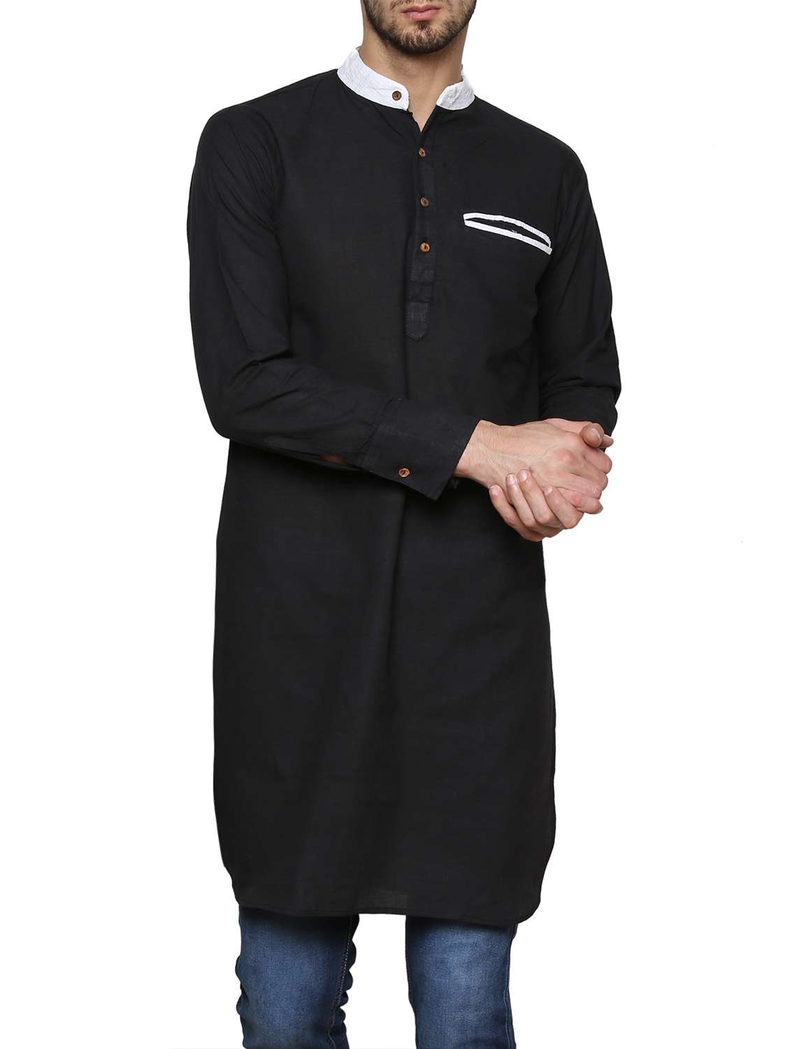 black cotton kurta
