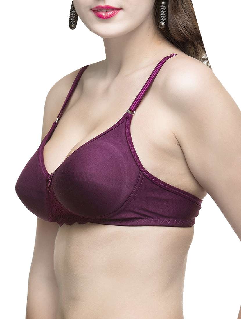 purple hosery regular bra - 12932172 -  Standard Image - 1