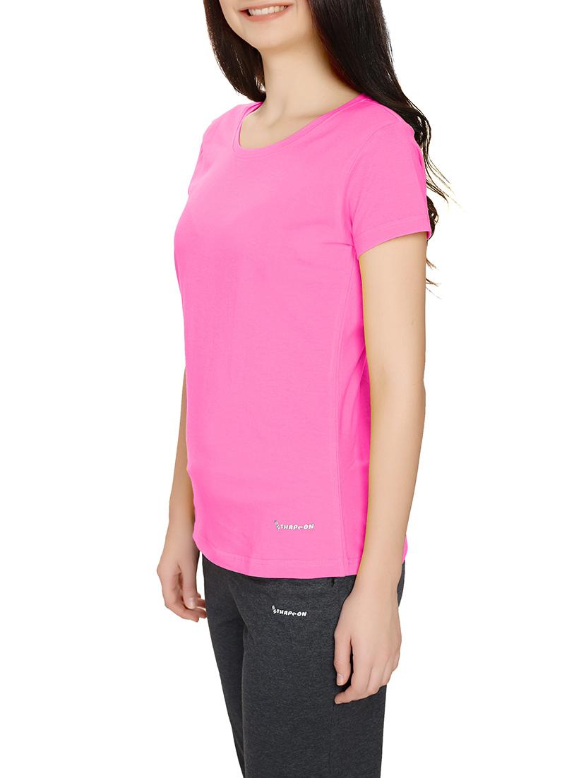 pink solid tshirt - 12944376 - Standard Image - 1
