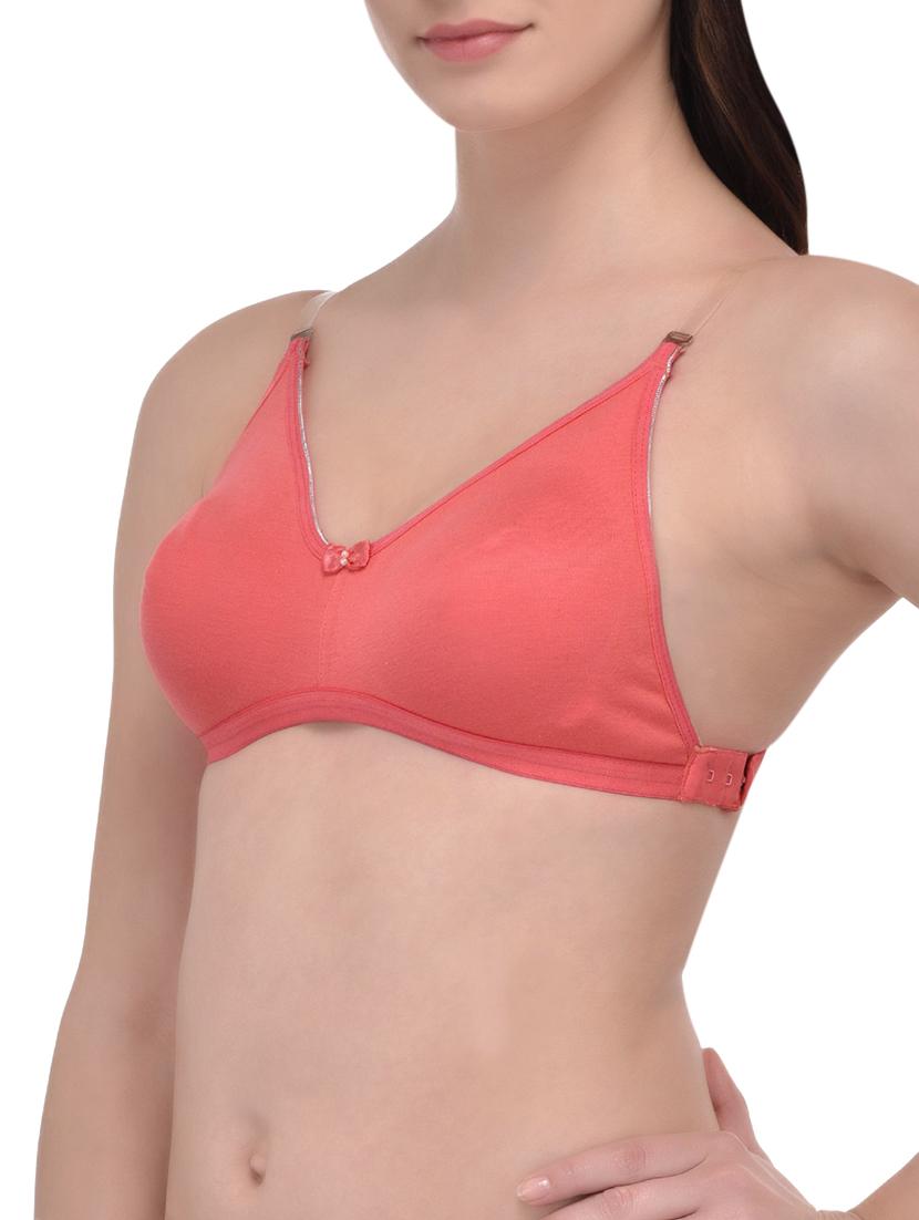 orange cotton backless bra - 12948656 - Standard Image - 1