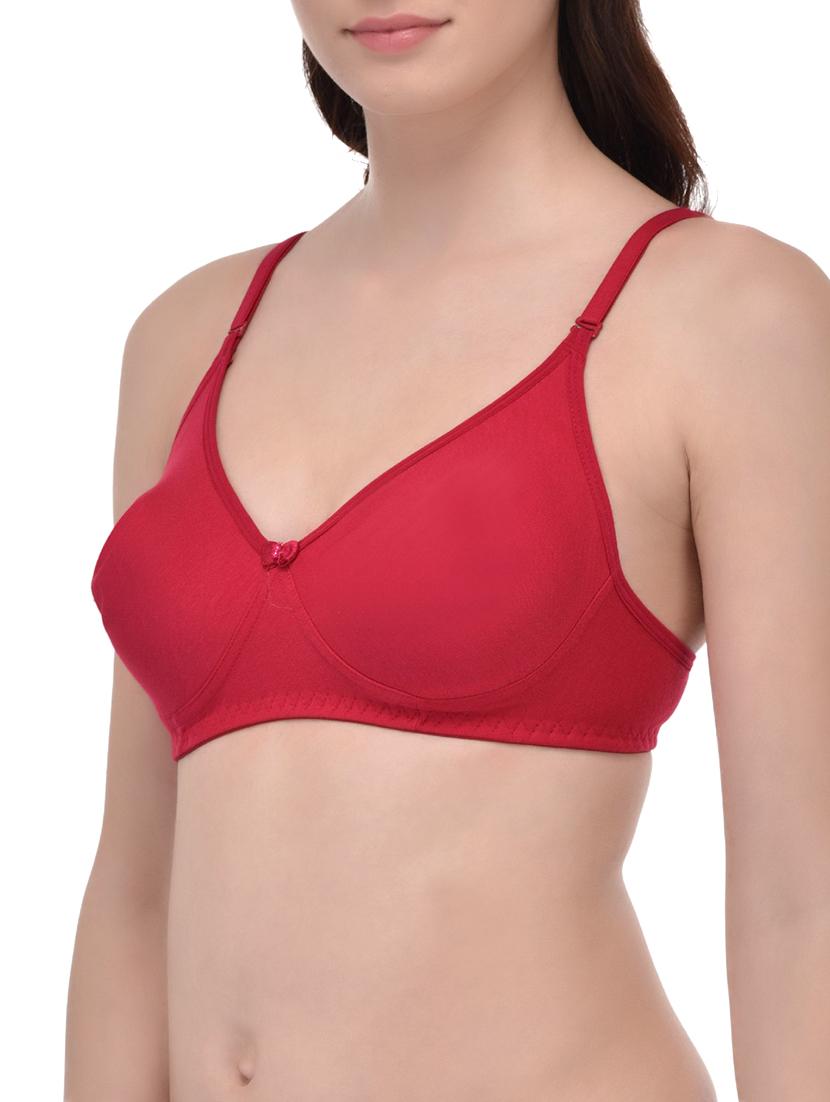 red cotton t-shirt bra - 12948662 - Standard Image - 1