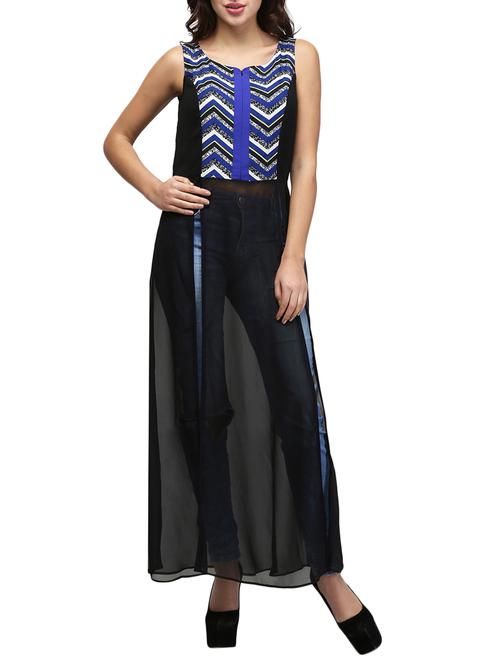 chevron print sleeveless tunic - 12948714 -  Standard Image - 0