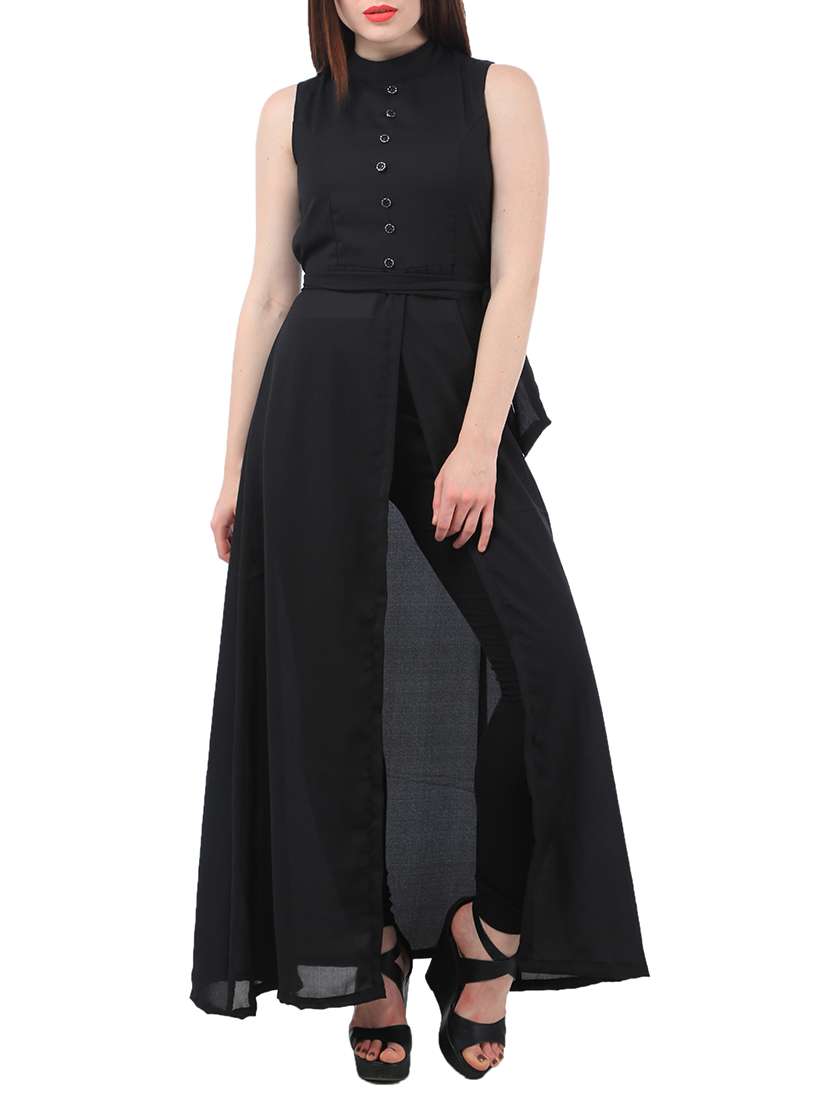 front slit tie-knot tunic