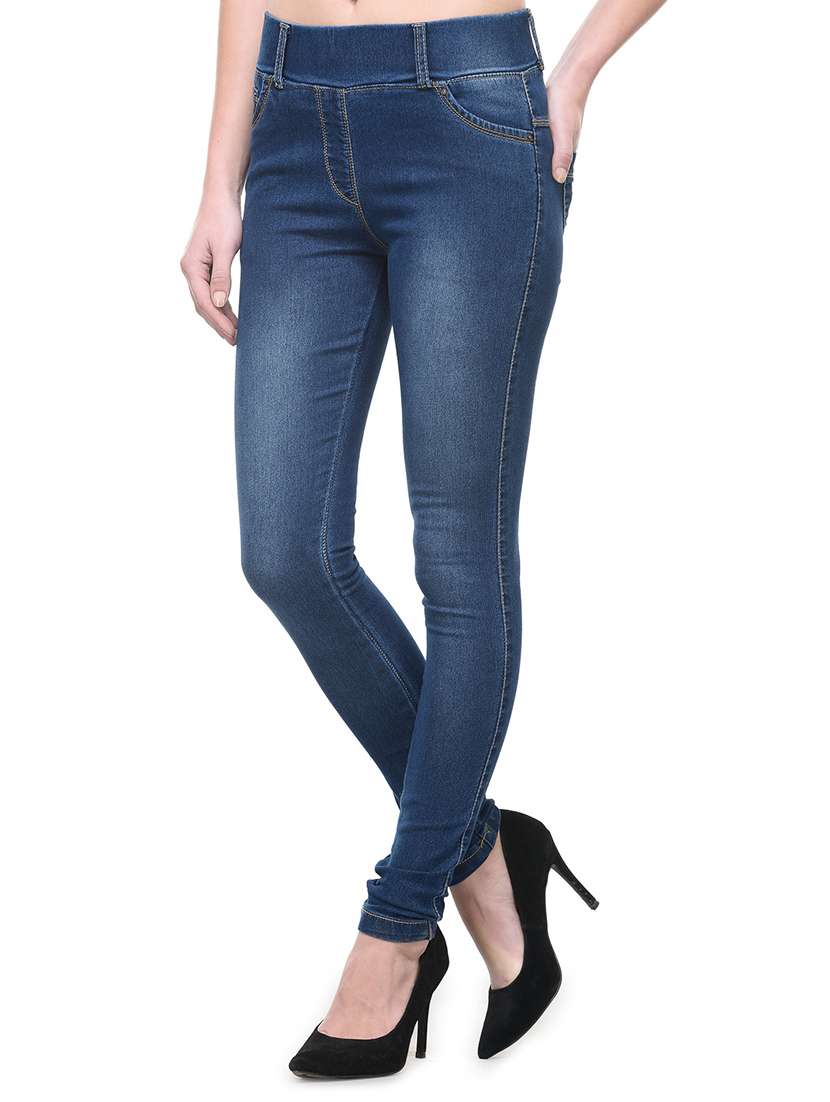 dark blue denim jeggings - 12954070 -  Standard Image - 1