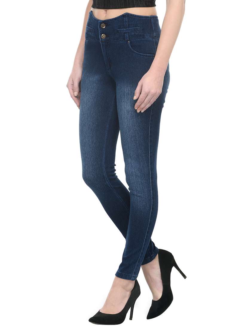 navy blue cotton jeans - 12954082 -  Standard Image - 1