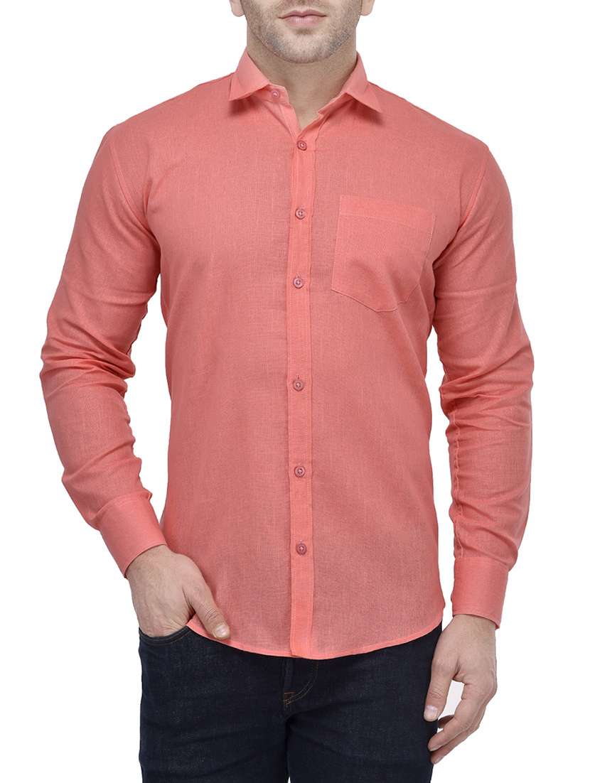 pink cotton casual shirt