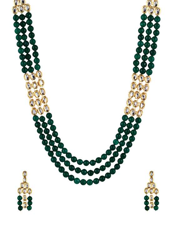 green gold plated set