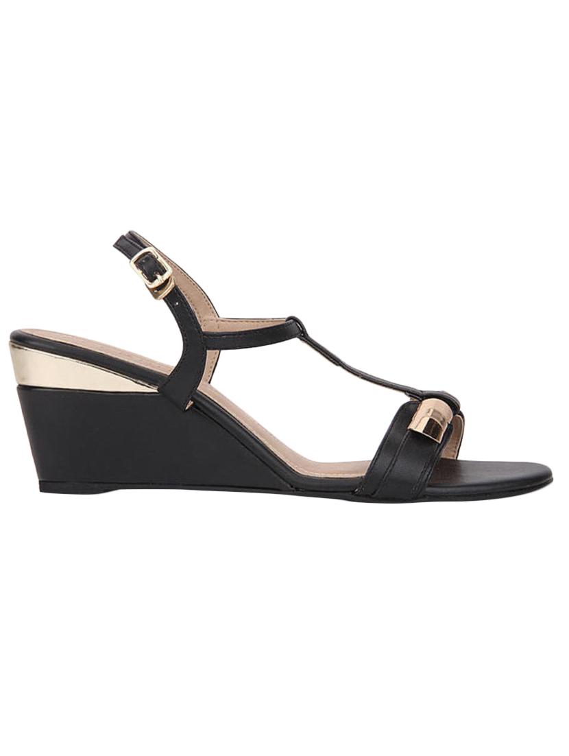 martina embellished wedge with strap - 12960531 - Standard Image - 1