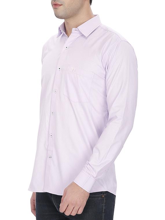 purple cotton formal shirt - 12973087 - Standard Image - 1