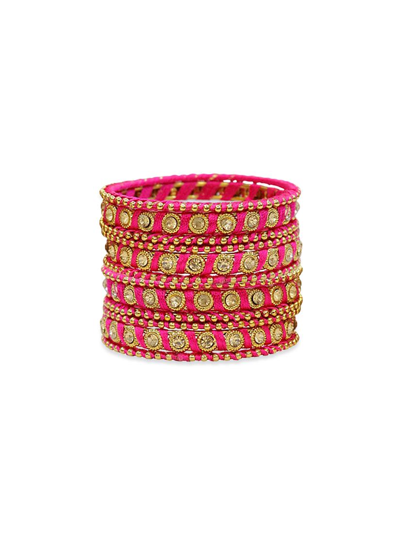 pink metal bangle