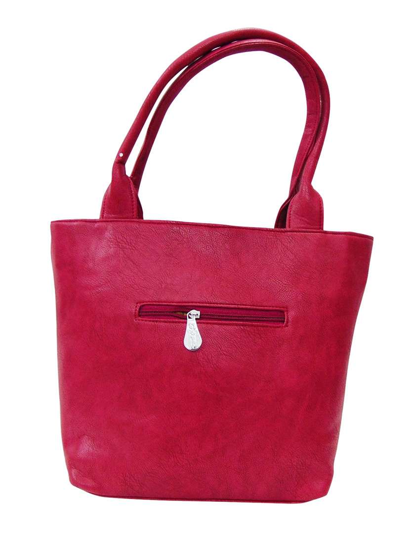 pink leatherette handbag - 12979443 - Standard Image - 1