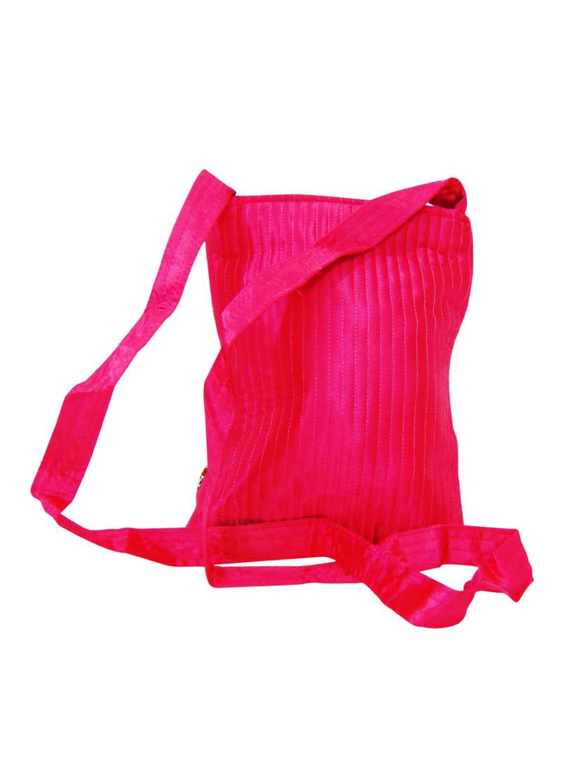 pink canvas sling bag - 12979475 - Standard Image - 1