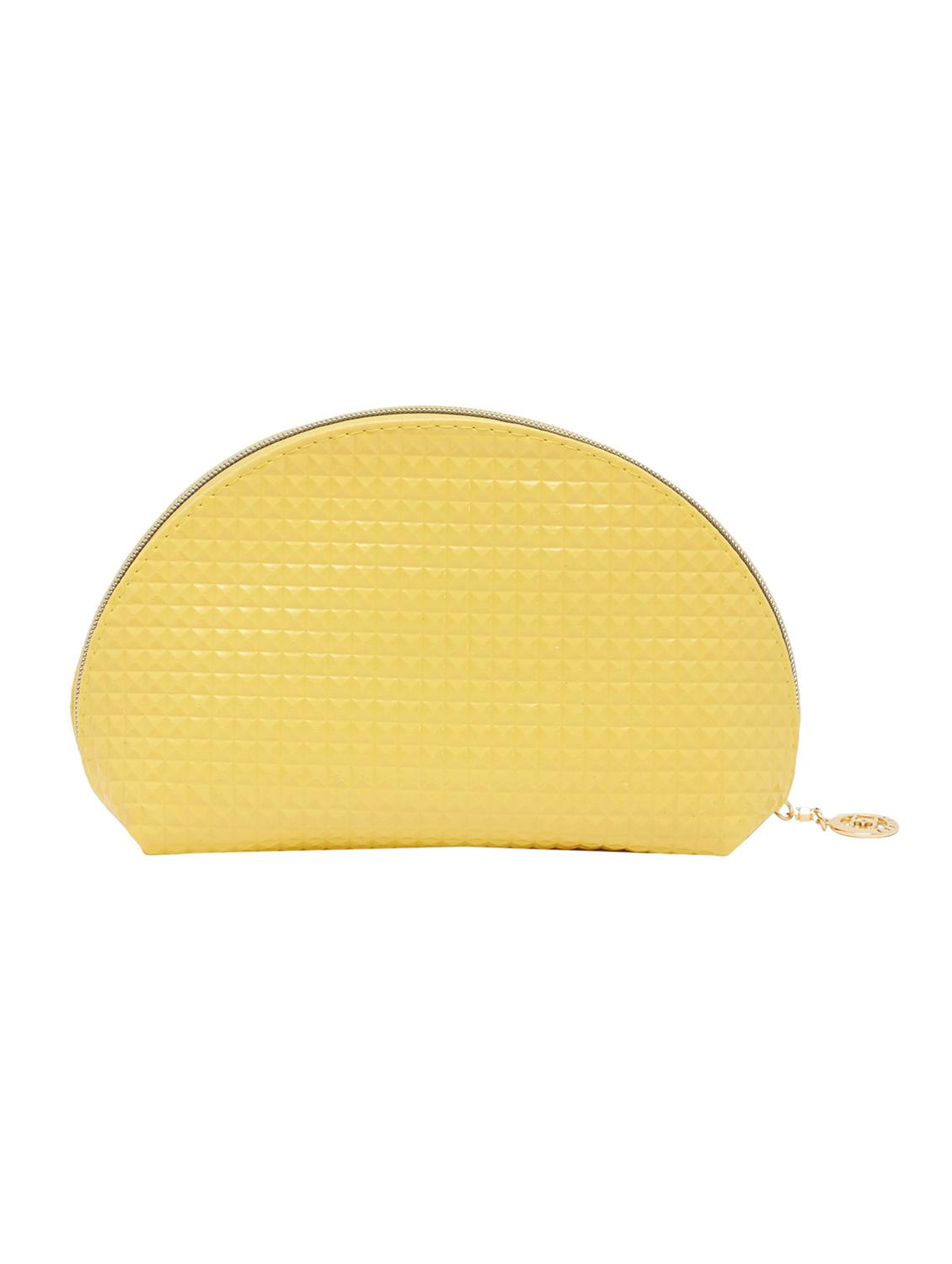 yellow synthetic leather clutch - 12979966 - Standard Image - 1