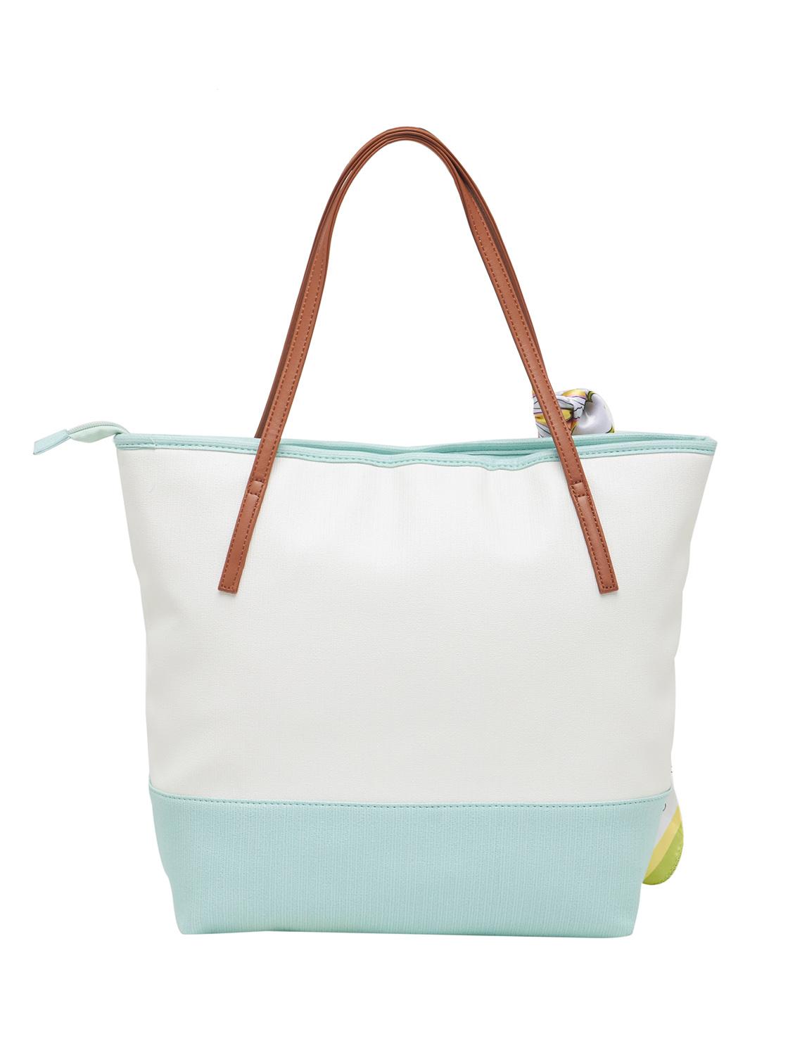 green synthetic leather tote - 12979978 - Standard Image - 1