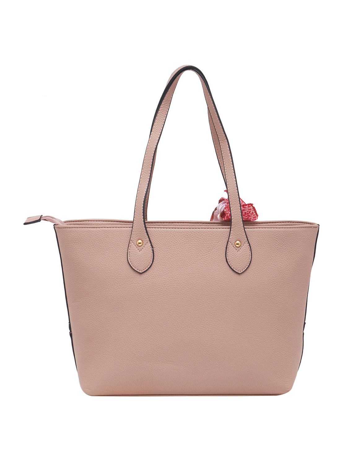pink synthetic leather tote - 12979988 - Standard Image - 1