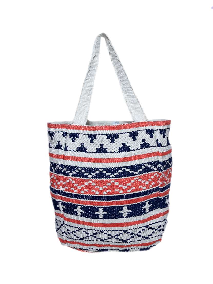 multi colored cotton tote