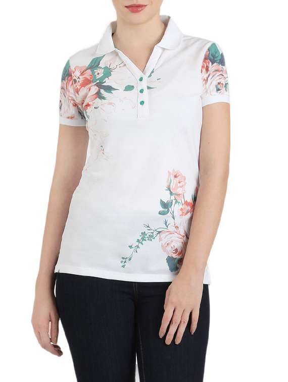 white cotton regular tshirt