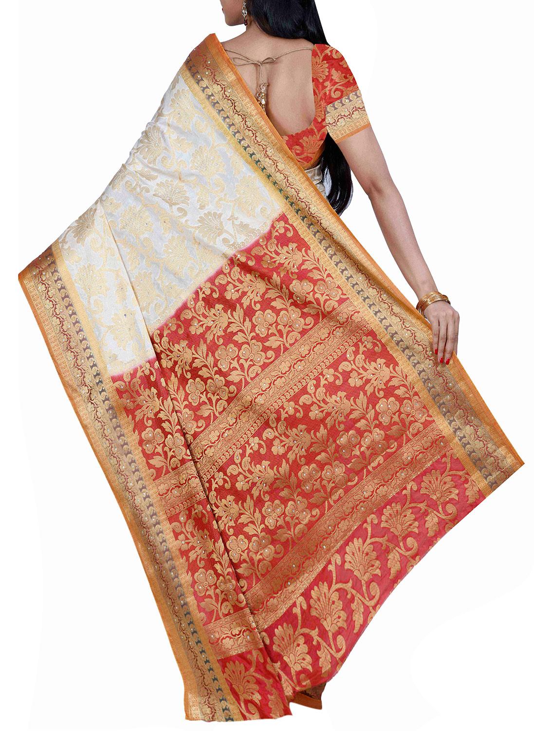 cream mysore silk saree - 12985041 - Standard Image - 1