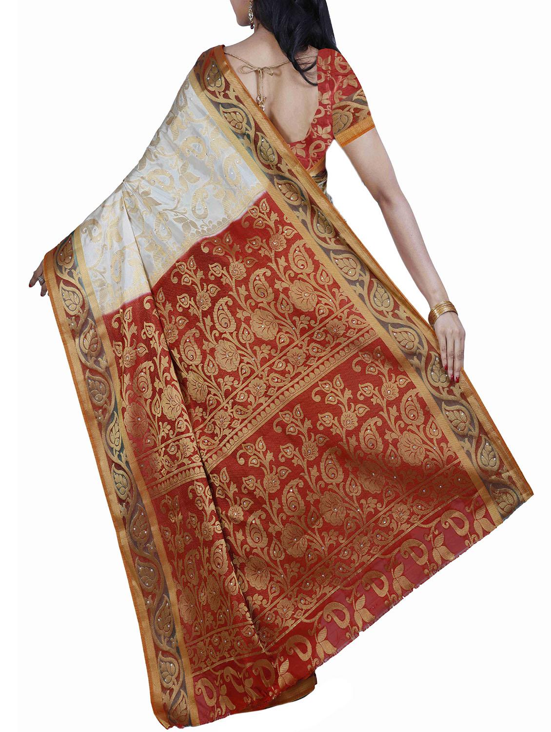 cream mysore silk saree - 12985043 -  Standard Image - 1