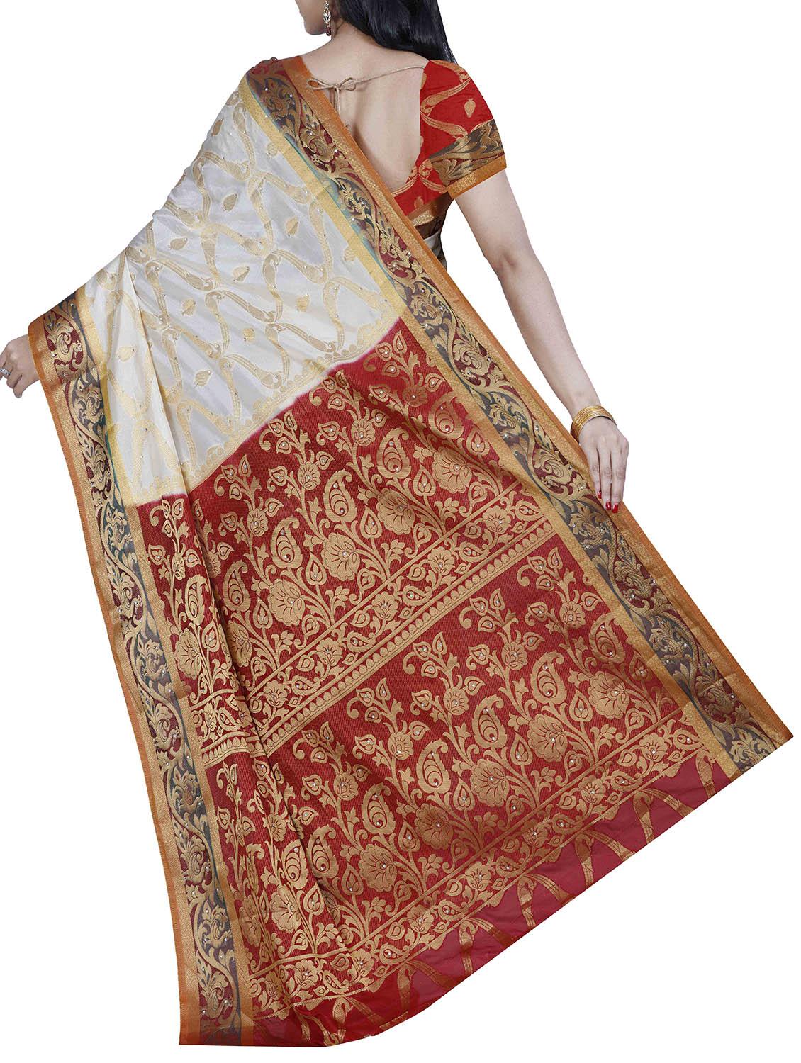 cream mysore silk saree - 12985044 -  Standard Image - 1