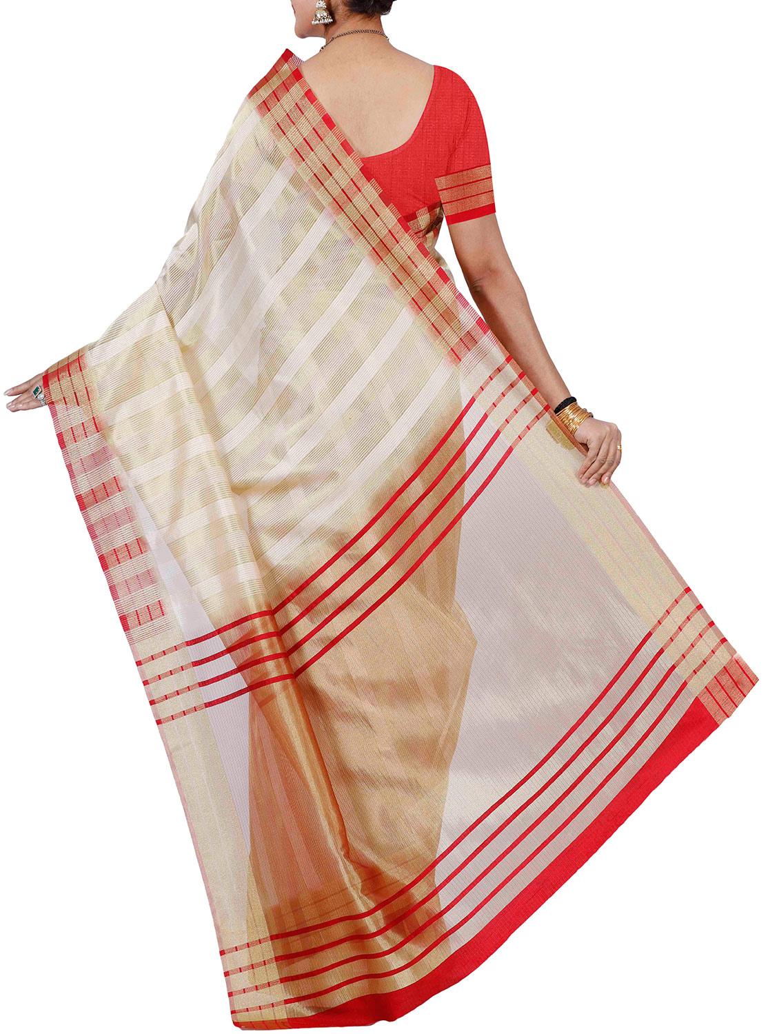 cream mysore silk saree - 12985091 -  Standard Image - 1