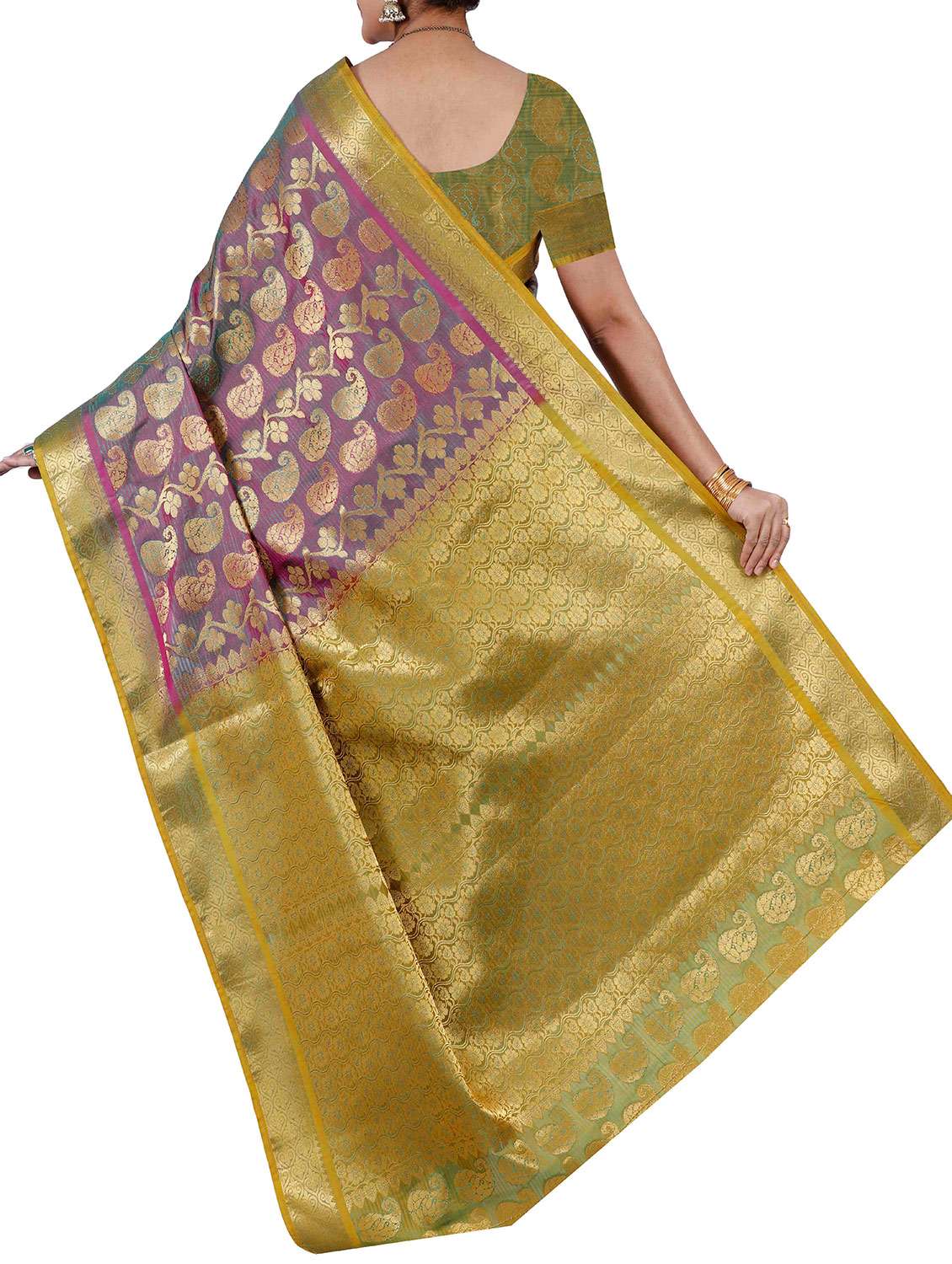 purple  mysore silk saree - 12985094 -  Standard Image - 1