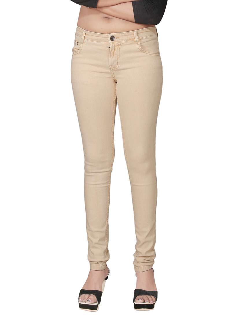beige denim jeans