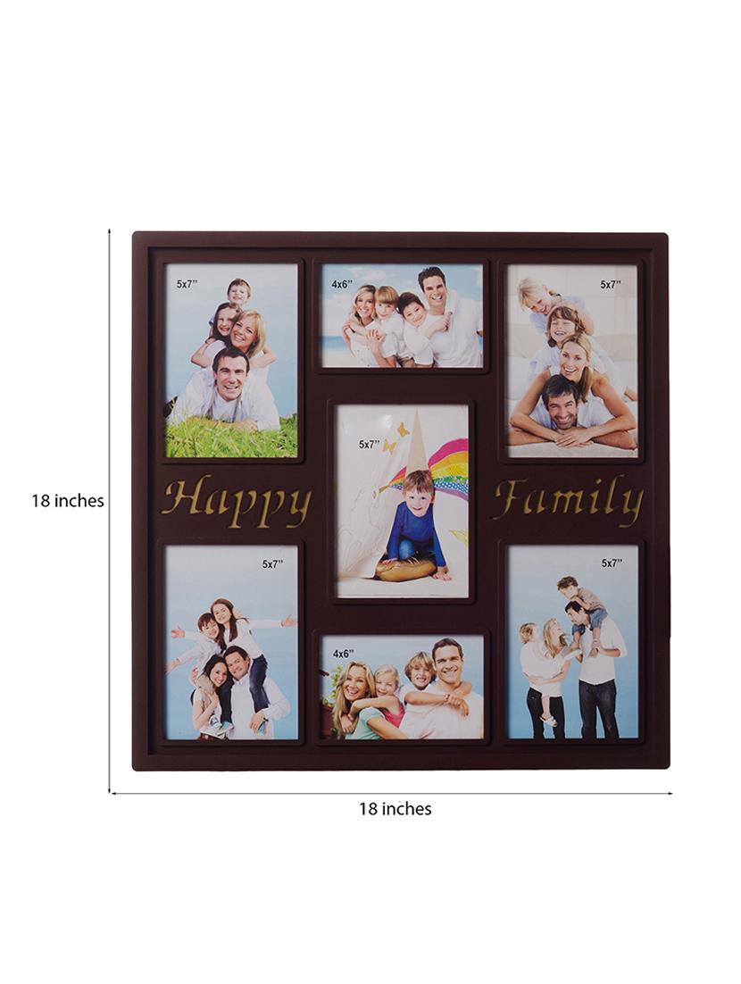 Brown Acrylic And Glass Family Design Photo Frame For 7 Photos Brown Acrylic And Glass Family Design Photo Frame For 7 Photos 1298982 Zoom Image