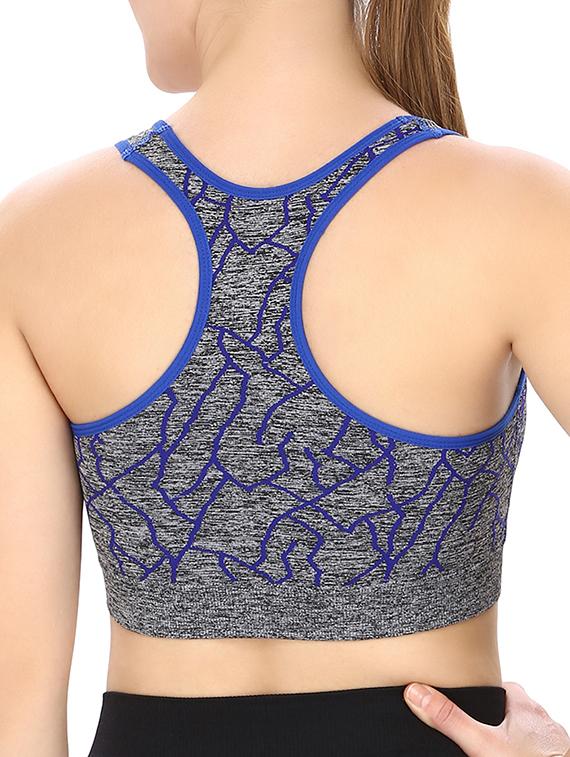 multi colored nylon sports bra - 12994008 - Standard Image - 1