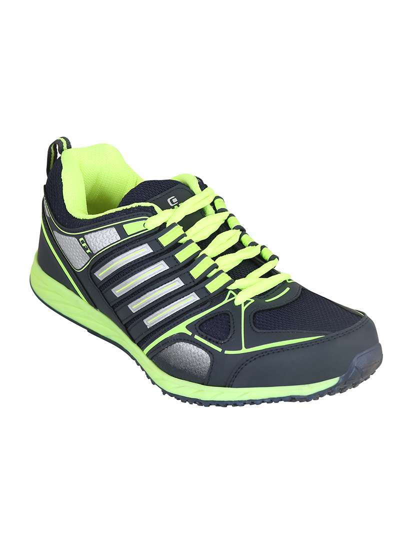blue mesh lace up sport shoes