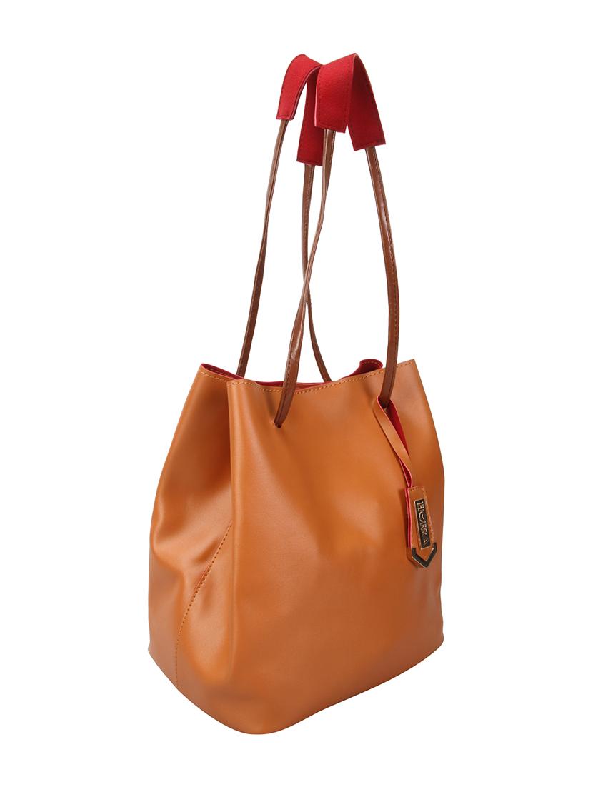 tan leatherette tote - 12996874 - Standard Image - 4