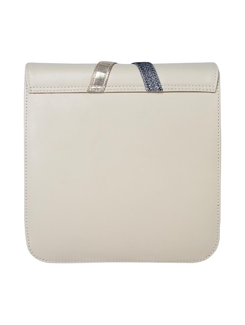 white leatherette sling bag - 12996880 - Standard Image - 1