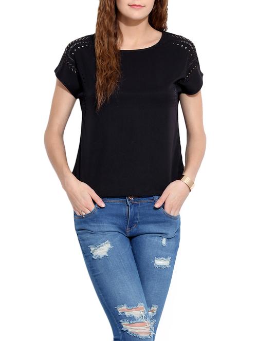 women's straight round neck top - 13003936 -  Standard Image - 0