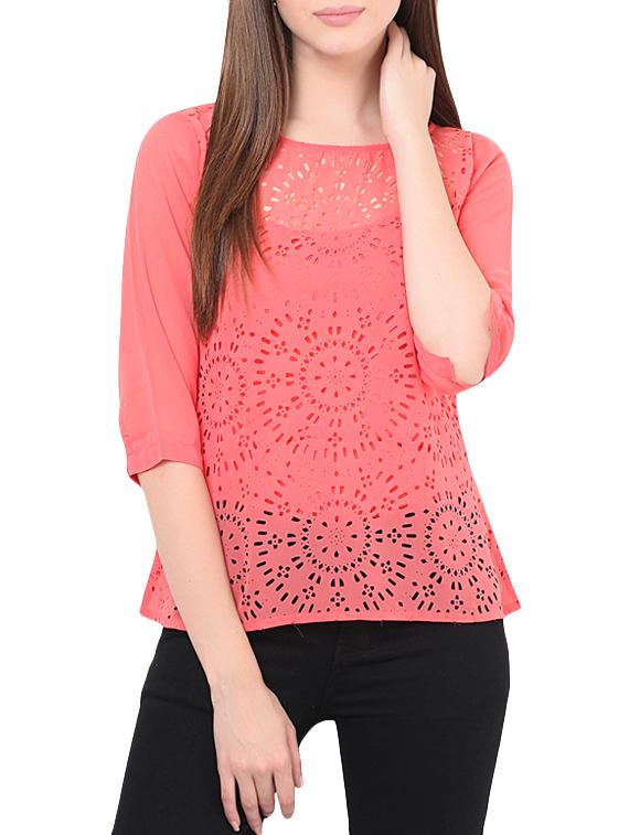women's straight round neck top - 13003956 -  Zoom Image - 0