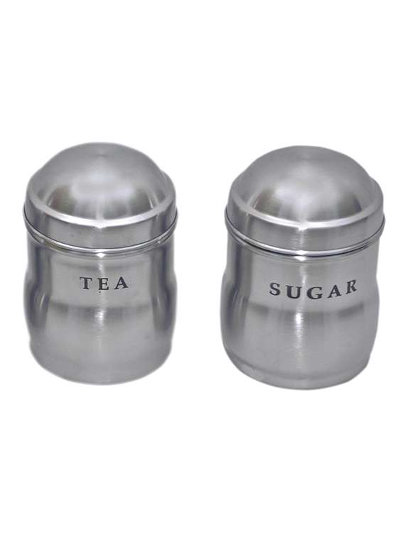 set of 2 tea and sugar maharaja containers