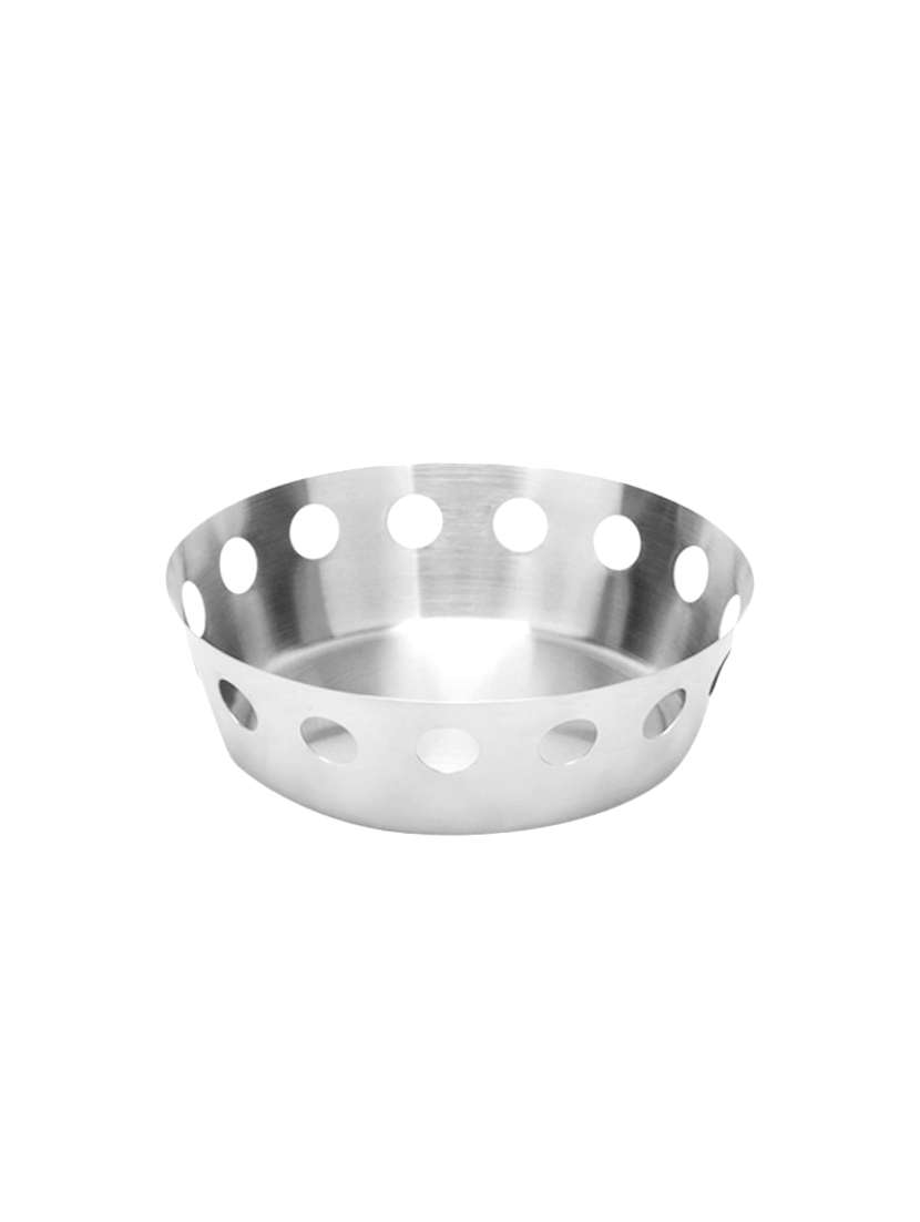 bread basket - round hole - mirror finish