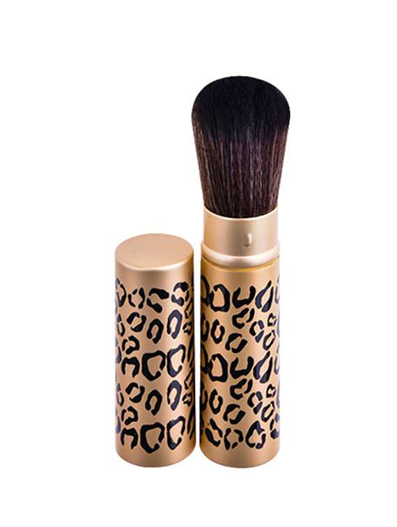 glamgals black tiger print blush brush (pack of 1)