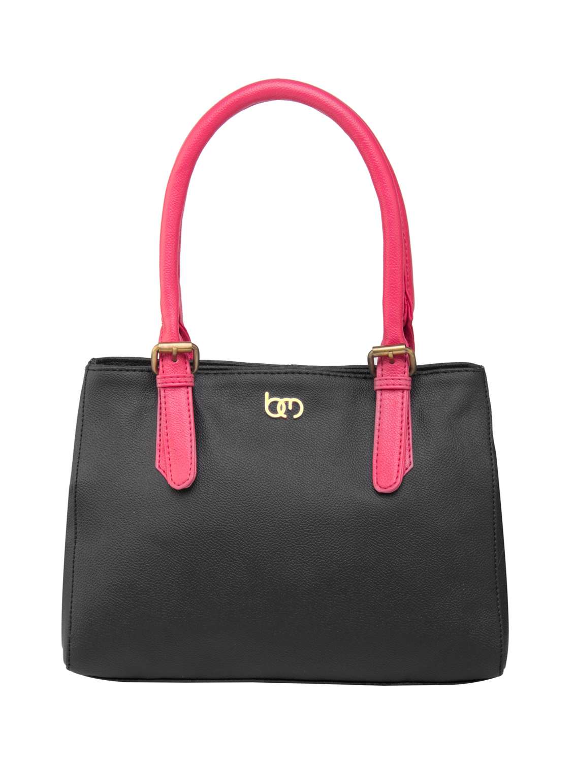 black leatherette handbag