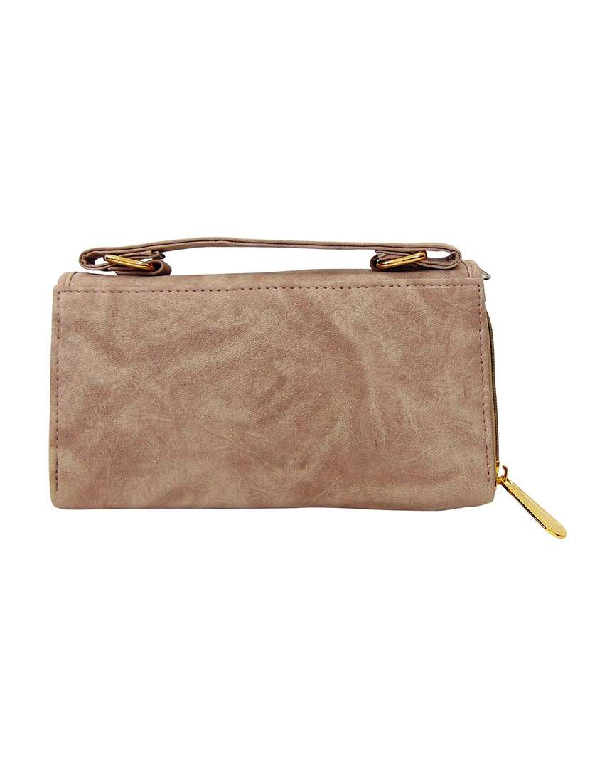 beige leatherette sling bag - 13022370 -  Standard Image - 1
