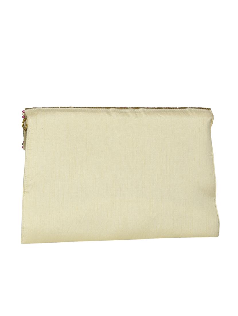 beige silk sling bag - 13023100 - Standard Image - 1