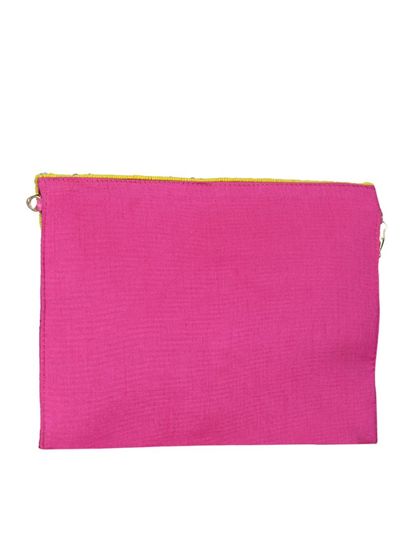 pink silk sling bag - 13023107 - Standard Image - 1